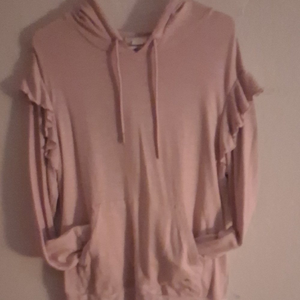 Kate Spade Blush Ruffle Hoodie - Picture 9 of 9